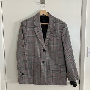 Zara Oversized Plaid Blazer